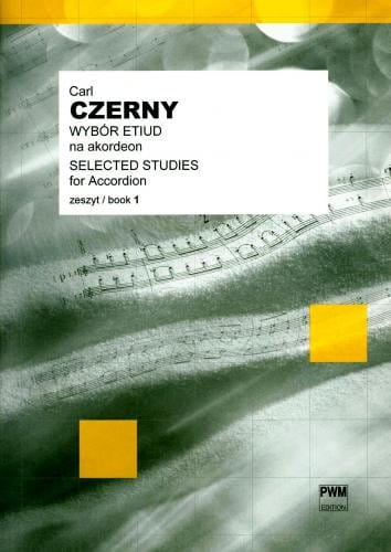 Carl Czerny: Wybór etiud na akordeon zeszyt 1 - nuty na akordeon