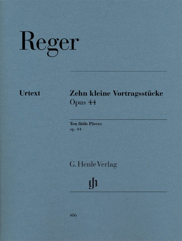 Max Reger: Zehn kleine Vortragsstucke op. 44 - 10 krótkich utworów fortepianowych - nuty na fortepian