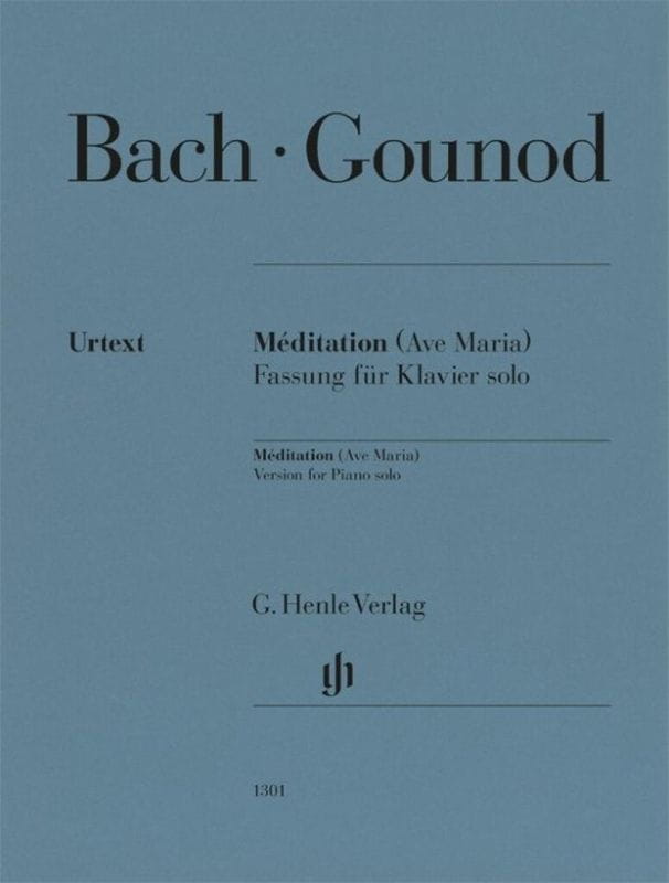Jan Sebastian Bach, Charles Gounod: Meditation (Ave Maria) - nuty na fortepian solo