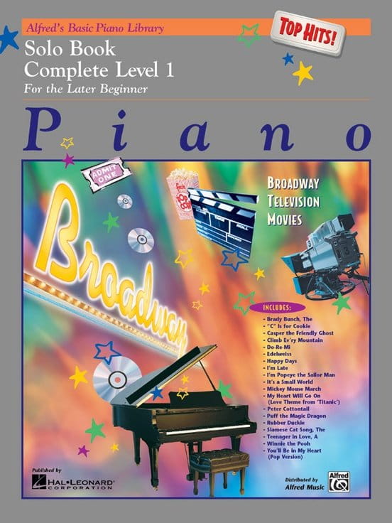 Alfred's Basic Piano Library: Top Hits! Solo Book Level 1 Complete - E. L. Lancaster, Morton Manus - nuty na fortepian