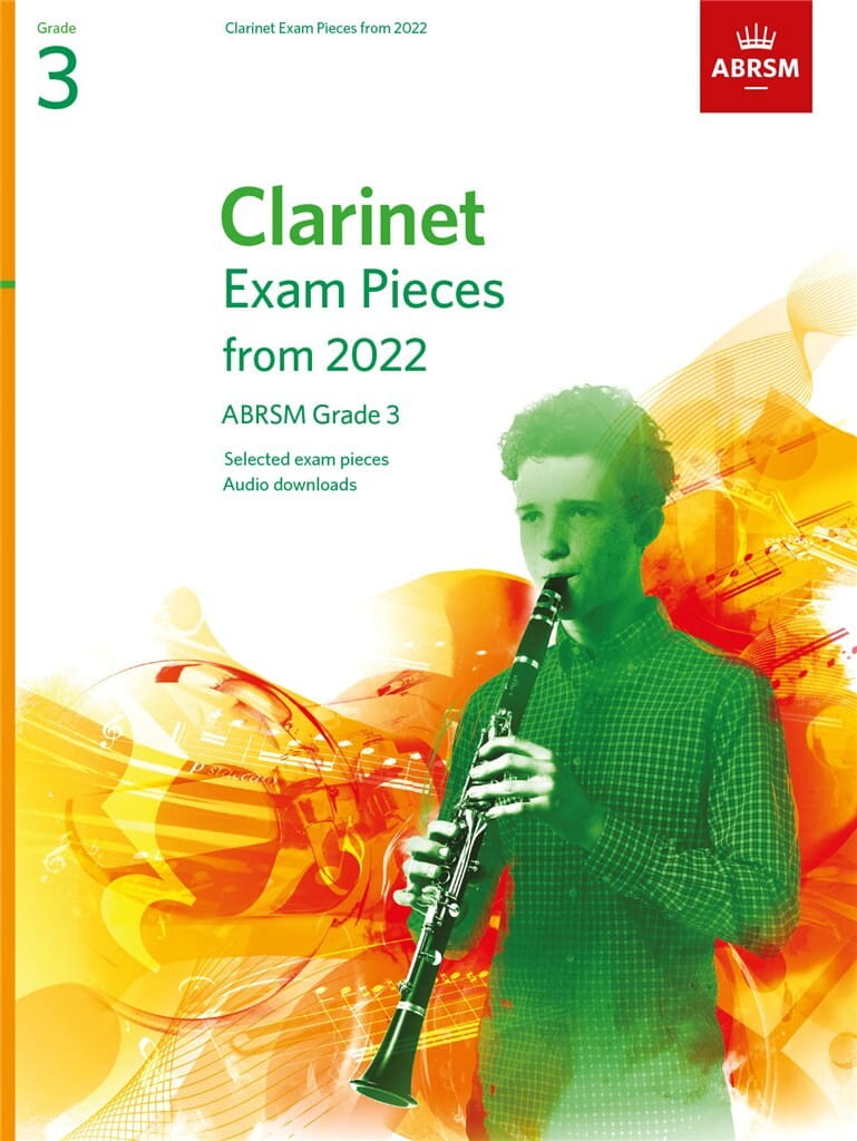 Clarinet Exam Pieces - ABRSM Grade 3 - 2022 (+ audio online) - nuty na klarnet z fortepianem