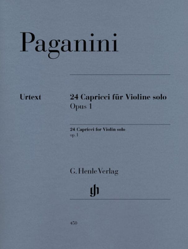 Niccolo Paganini: 24 Capricci fur Violine solo - Renato De Barbieri - 24 kaprysy op. 1 - nuty na skrzypce solo