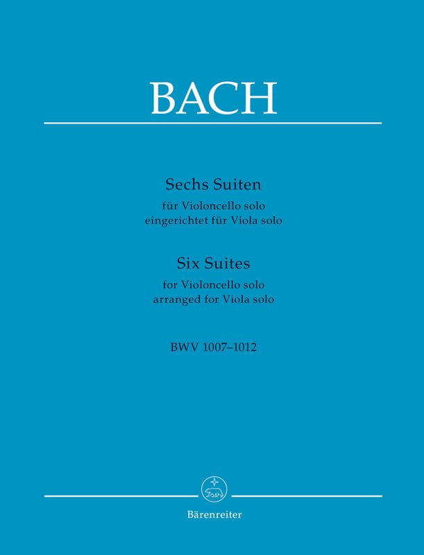 Jan Sebastian Bach: Sześć suit na wiolonczelę solo BWV 1007-1012 - Chung Park - nuty na altówkę