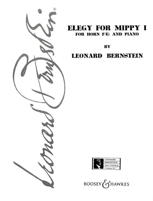 Leonard Bernstein: Elegy for Mippy I for Horn and Piano - nuty na waltornię (róg) i fortepian