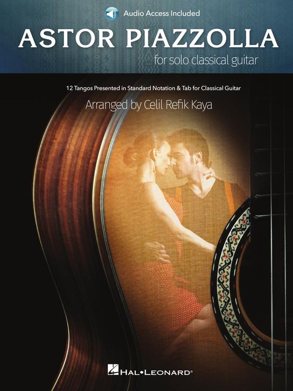 Astor Piazzolla for Solo Classical Guitar - nuty i tabulatury na gitarę klasyczną (+ audio online)
