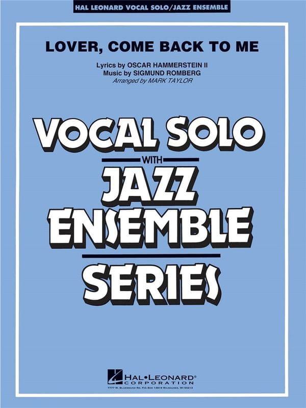 Oscar Hammerstein: Lover Come Back To Me - Mark Taylor - nuty na głos solowy i orkiestrę jazzową big band