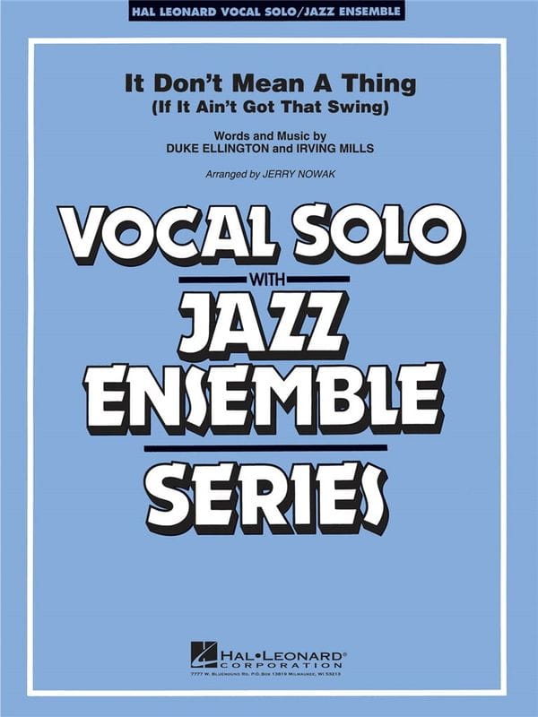 Duke Ellington: It Don't Mean A Thing - Jerry Nowak - nuty na głos solowy i orkiestrę jazzową big band