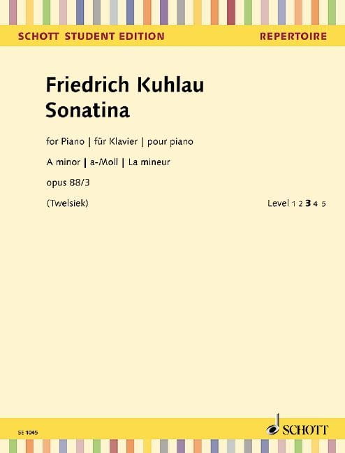 Friedrich Kuhlau: Sonatina a-moll op. 88 nr 3 - nuty na fortepian