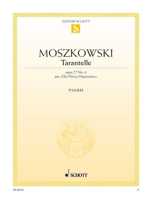 Maurycy Moszkowski: Tarantella op. 77 nr 6 ze zbioru 'Dix Pieces Mignonnes' - nuty na fortepian