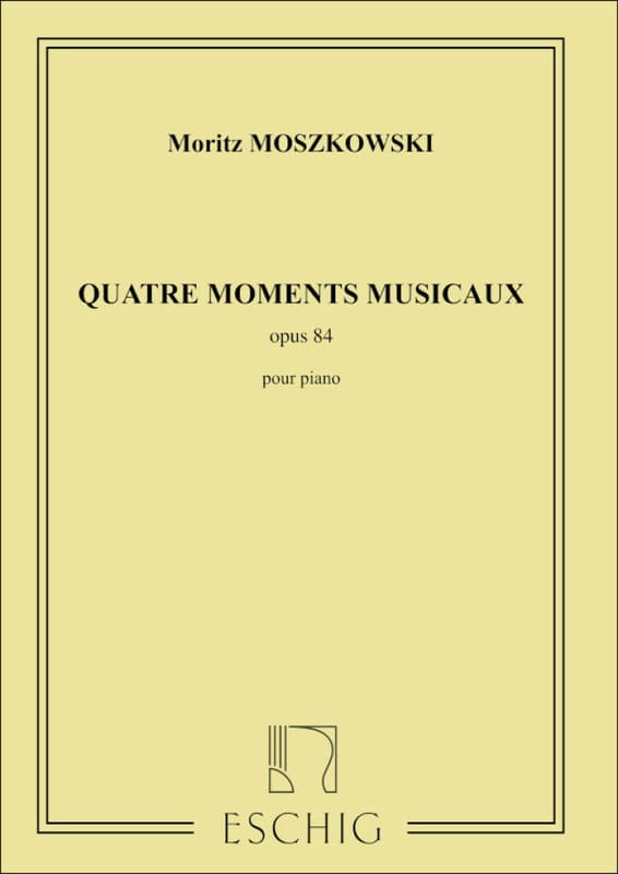 Maurycy Moszkowski: Quatre Moments musicaux op. 84 pour piano - nuty na fortepian