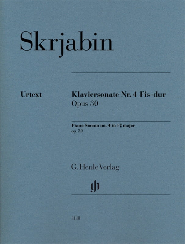 Aleksander Skriabin: Piano Sonata No. 4 F sharp major - Sonata fortepianowa Nr 4 Fis-dur op. 30 - nuty na fortepian
