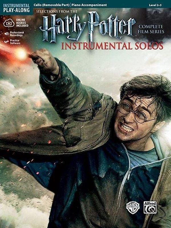 Harry Potter Complete Film Series: Instrumental Solos for Strings - Cello (+ audio online) - nuty na wiolonczelę z fortepianem