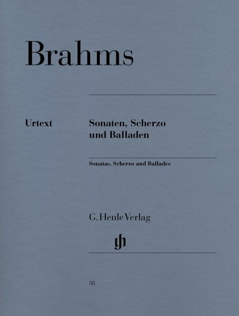 Johannes Brahms: Sonatas, Scherzo and Ballades - 4 Ballady, Scherzo i 3 Sonaty - nuty na fortepian