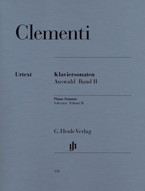 Muzio Clementi: Piano Sonatas Selection Volume II - Sonaty fortepianowe tom 2 - wybór z lat 1790-1805 - nuty na fortepian