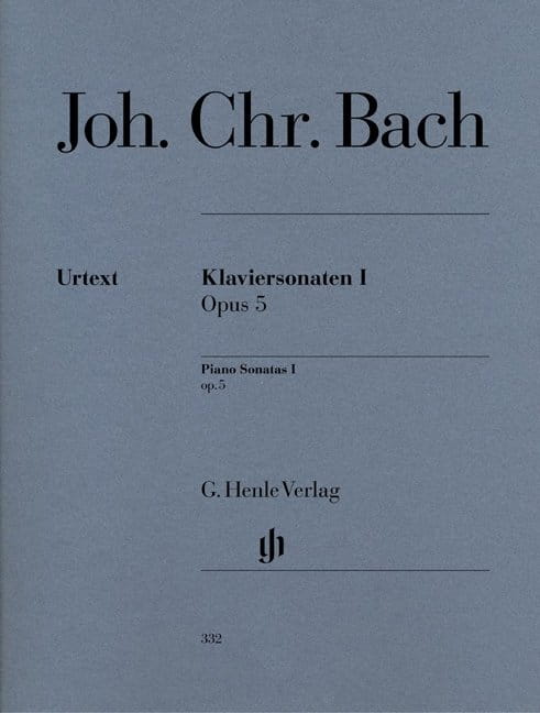 Johann Christian Bach: Piano Sonatas Volume I op. 5 - Sonaty fortepianowe tom 1 - nuty na fortepian
