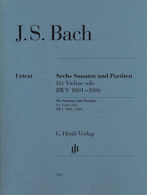 Johann Sebastian Bach: Six Sonatas and Partitas BWV 1001-1006 for Violin solo - 6 sonat i partit - nuty na skrzypce solo
