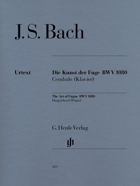 Johann Sebastian Bach: The Art of the Fugue BWV 1080 - Die Kunst der Fuge - Sztuka fugi - nuty na klawesyn lub fortepian