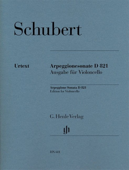 Franz Schubert: Arpeggione Sonata in a minor D 821 - Sonata a-moll - nuty na wiolonczelę i fortepian