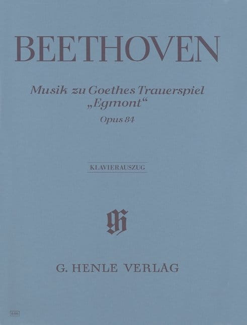 Ludwig van Beethoven: Music to Goethe's Tragedy 'Egmont' op. 84 - Muzyka do sztuki J. W. von Goethego - nuty głos z fortepianem