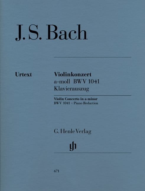 Johann Sebastian Bach: Violin Concerto in a minor BWV 1041 - Koncert skrzypcowy a-moll - nuty skrzypce i fortepian