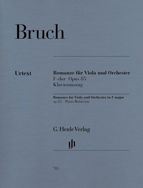 Max Bruch: Romance for Viola and Orchestra in F major op. 85 - Romans F-dur - nuty na altówkę i fortepian