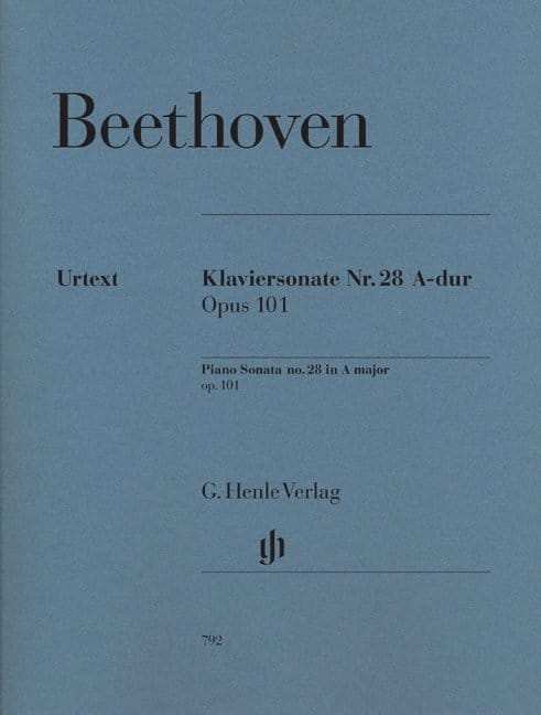 Ludwig van Beethoven: Piano Sonata no. 28 in A major op. 101 - Sonata fortepianowa nr 28 A-dur - nuty na fortepian