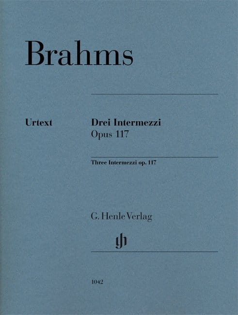 Johannes Brahms: Three Intermezzi op. 117 - 3 Intermezza - nuty na fortepian