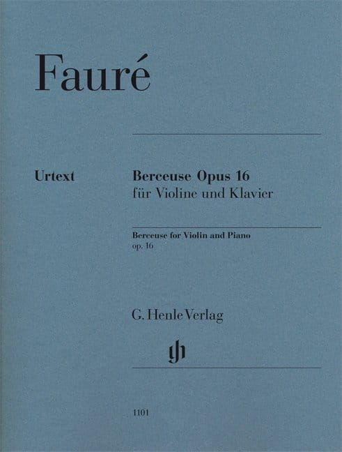 Gabriel Faure: Berceuse for Violin and Piano op. 16 - Kołysanka - nuty na skrzypce i fortepian