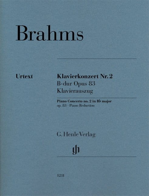 Johannes Brahms: Piano Concerto no. 2 in B flat major op.83 - Koncert fortepianowy nr 2 B-dur - nuty 2 fortepiany