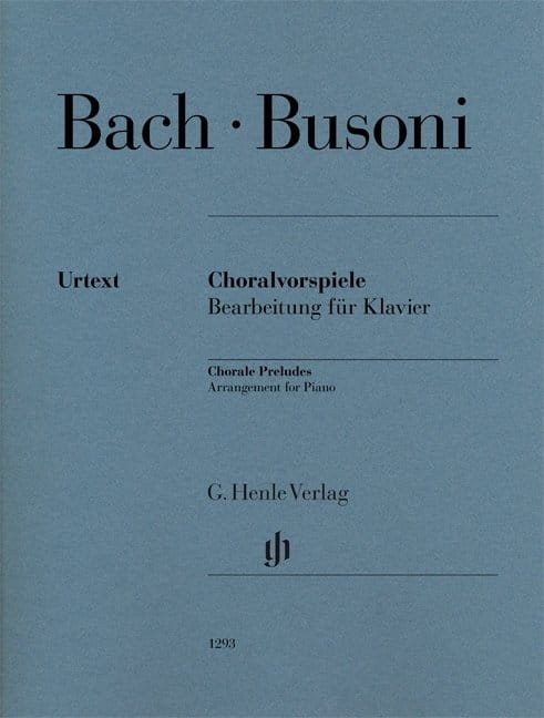 Johann Sebastian Bach: Chorale Preludes - preludia chorałowe - nuty na fortepian