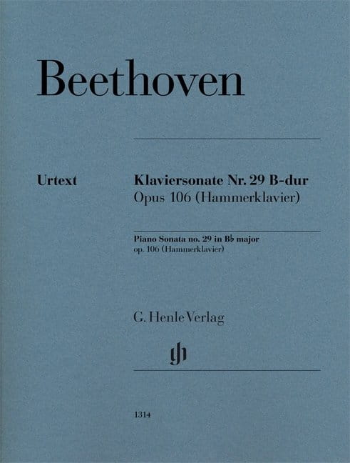 Ludwig van Beethoven: Piano Sonata no. 29 in B flat major op. 106 - Sonata fortepianowa nr 29 B-dur - nuty na fortepian