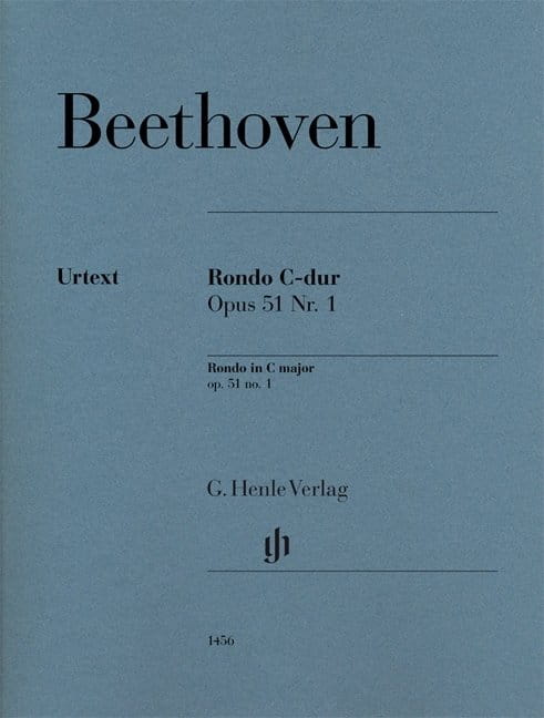 Ludwig van Beethoven: Rondo in C major op. 51 no. 1 - Rondo C-dur nr 1 - nuty na fortepian