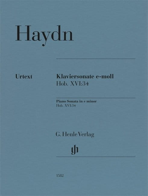 Joseph Haydn: Piano Sonata in e minor Hob. XVI:34 - sonata fortepianowa e-moll - nuty na fortepian