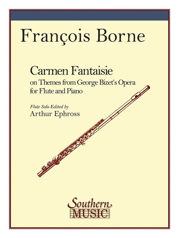Francois Borne: Carmen Fantaisie brillante - Fantazja na temat z opery Bizeta - nuty na flet poprzeczny i fortepian