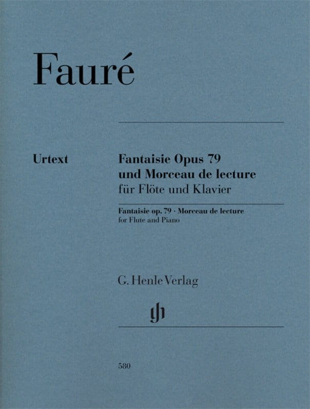 Gabriel Faure: Fantaisie op. 79 und Morceau de lecture - nuty na flet poprzeczny i fortepian