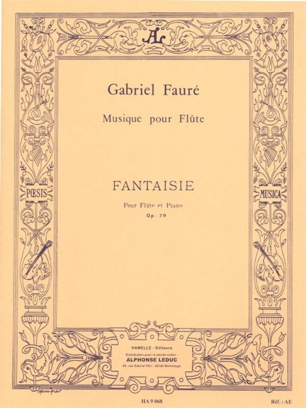 Gabriel Faure: Fantaisie pour Flute et Piano - Fantazja op. 79 - nuty na flet poprzeczny i fortepian