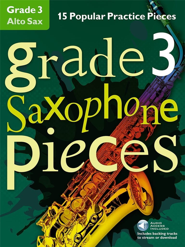 Grade 3 Saxophone Pieces (+ audio online) - 15 popularnych utworów - nuty na saksofon altowy dla początkujących