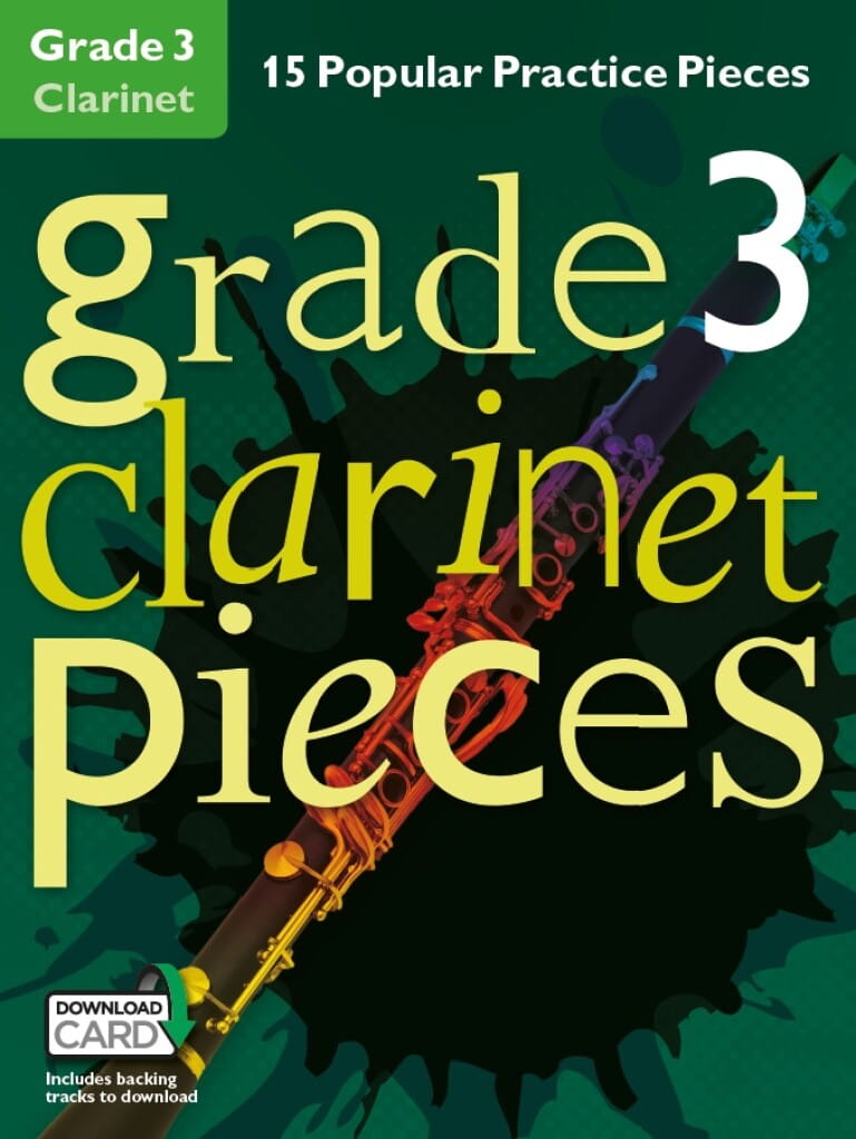 Grade 3 Clarinet Pieces (+ audio online) - 15 popularnych utworów - nuty na klarnet dla początkujących