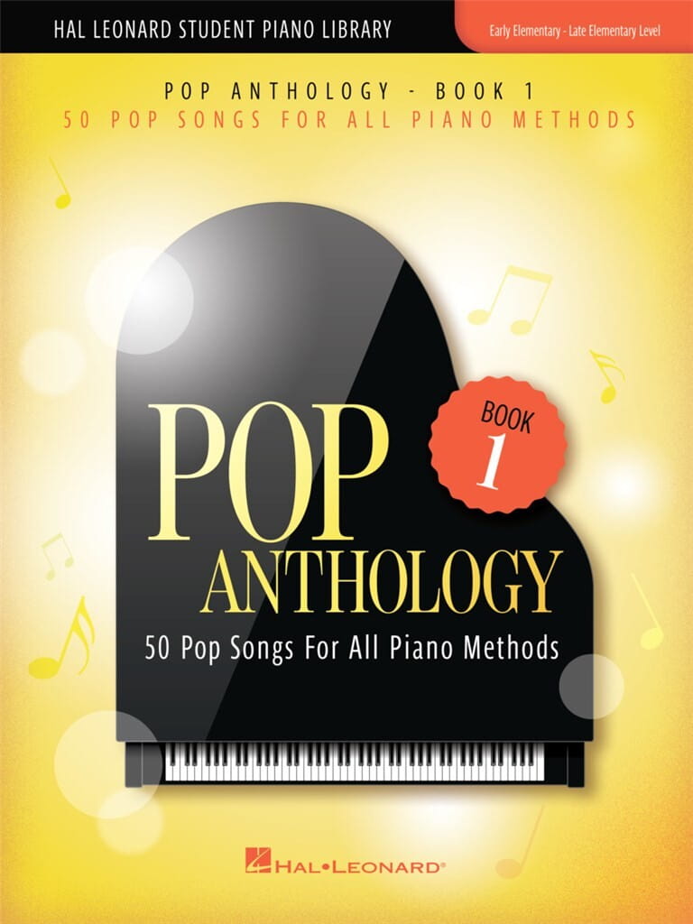 Pop Anthology Book 1 - Student Piano Library - 50 piosenek popowych - dodatek do podręczników do nauki gry na pianinie dla początkujących - nuty na fo