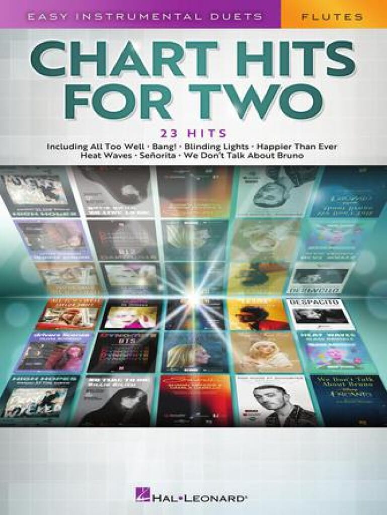 Chart Hits for Two Flutes - 23 hity z list przebojów - łatwe nuty na duet fletowy