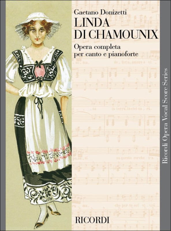 Gaetano Donizetti: Linda di Chamounix - opera - nuty na głos, chór i fortepian
