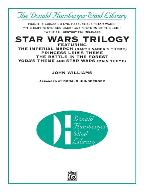 John Williams: Star Wars Trilogy setting Wind Ensemble (Score & Parts) - Donald Hunsberger - nuty na orkiestrę dętą