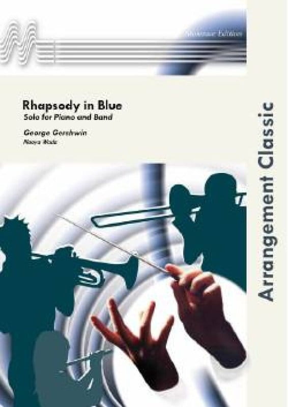 George Gershwin: Rhapsody in Blue for Concert Band (Score & Parts) - Naoya Wada - nuty na fortepian i orkiestrę dętą