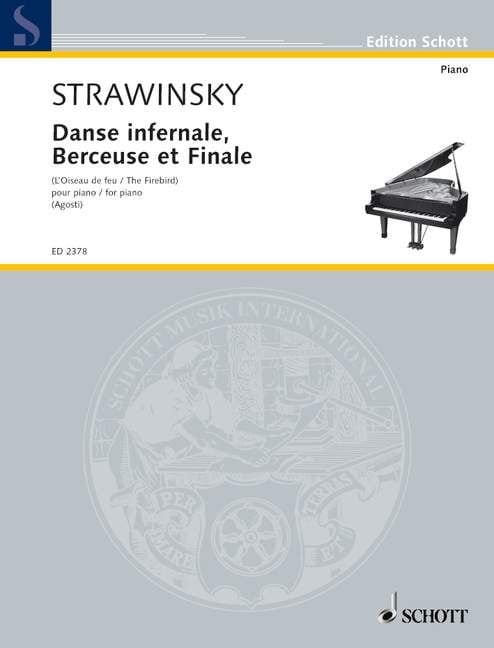 Igor Strawinski: Danse infernale, Berceuse et Finale (L'Oiseau de feu - The Firebird) pour piano - Guido Agosti - suita z baletu Ognisty ptak - nuty n