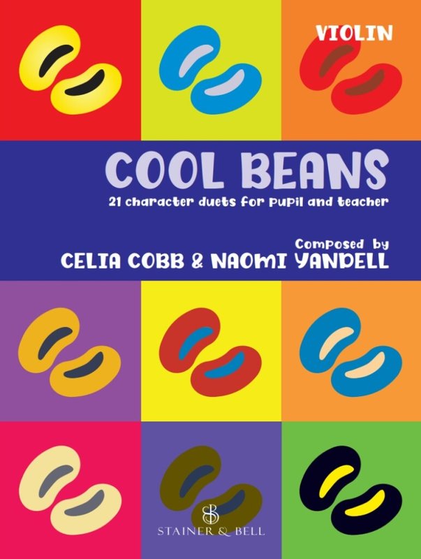 Cool Beans: Violin Duets - Celia Cobb, Naomi Yandell - duety dla ucznia i nauczyciela - nuty na dwoje skrzypiec