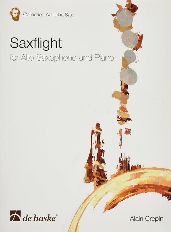 Alain Crepin: Saxflight for alto saxophone and piano - nuty na saksofon altowy i fortepian