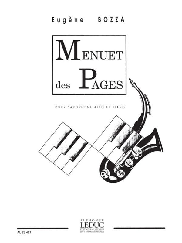 Eugene Bozza: Menuet des Pages pour saxophone alto et piano - nuty na saksofon altowy i fortepian