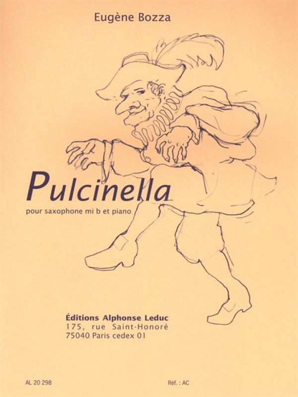 Eugene Bozza: Pulcinella op. 53 nr 1 pour saxophone mi b et piano - nuty na saksofon altowy i fortepian