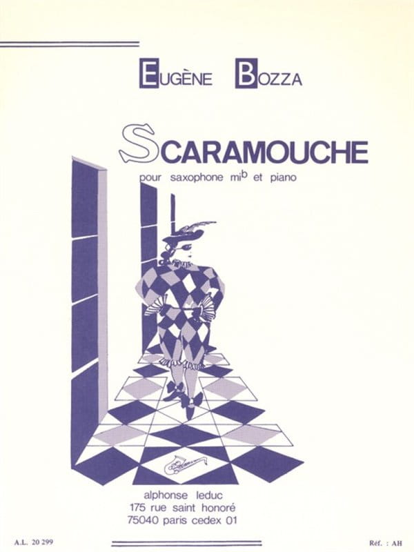 Eugene Bozza: Scaramouche op. 53 nr 2 pour saxophone mi b et piano - nuty na saksofon altowy i fortepian