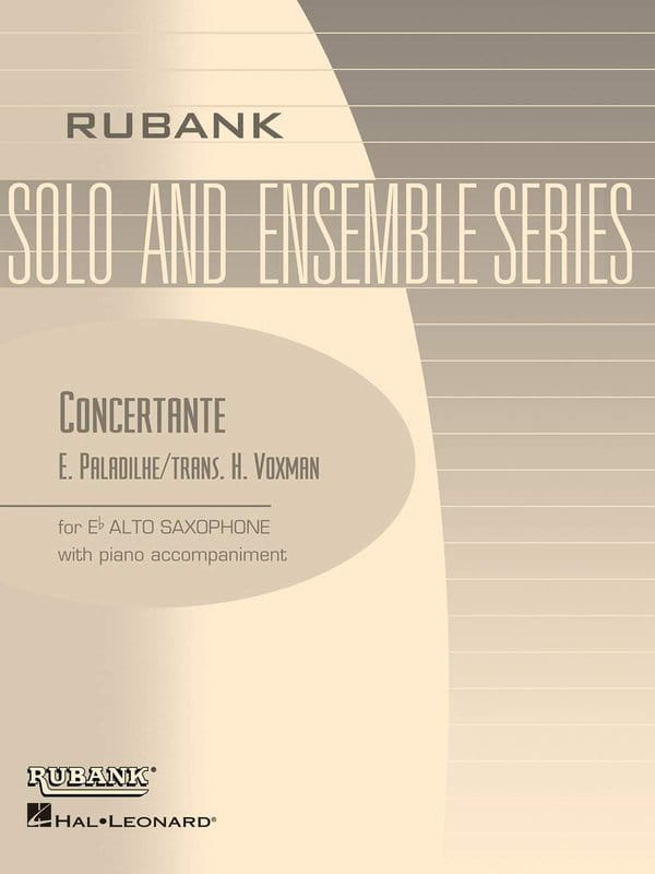 Emile Paladilhe: Concertante for alto saxophone and piano - nuty na saksofon altowy i fortepian